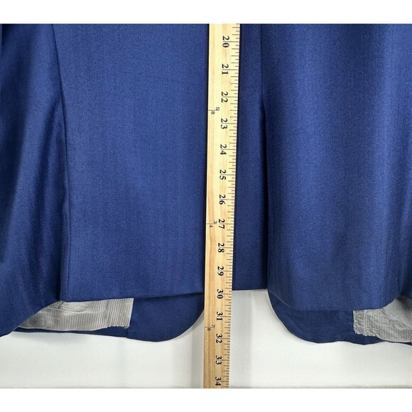 Jack Victor Classic for Rochester Loro Piana Cashmere/Silk Blue Blazer Size 52R - Picture 14 of 16